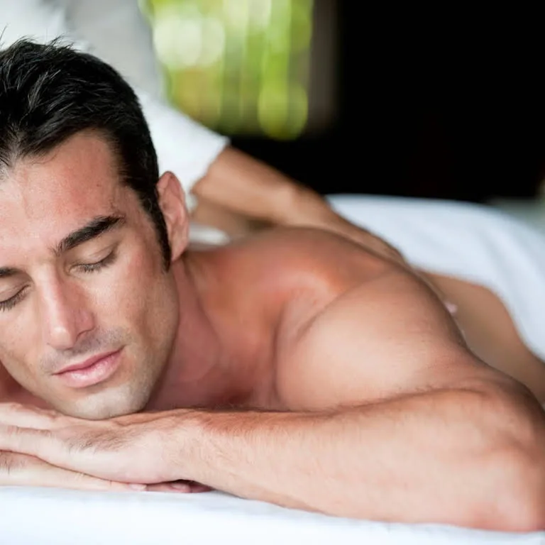 Deep tissue back massage